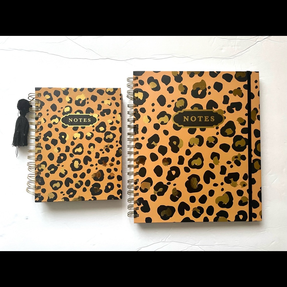 James Burke Collection Leopard Print Notebooks
